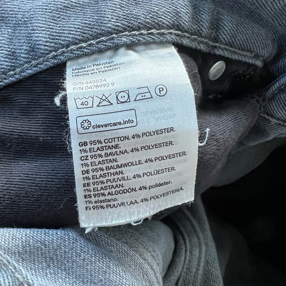 H&M Classic Gray Denim Jean Shorts for Men - Picture 4 of 5